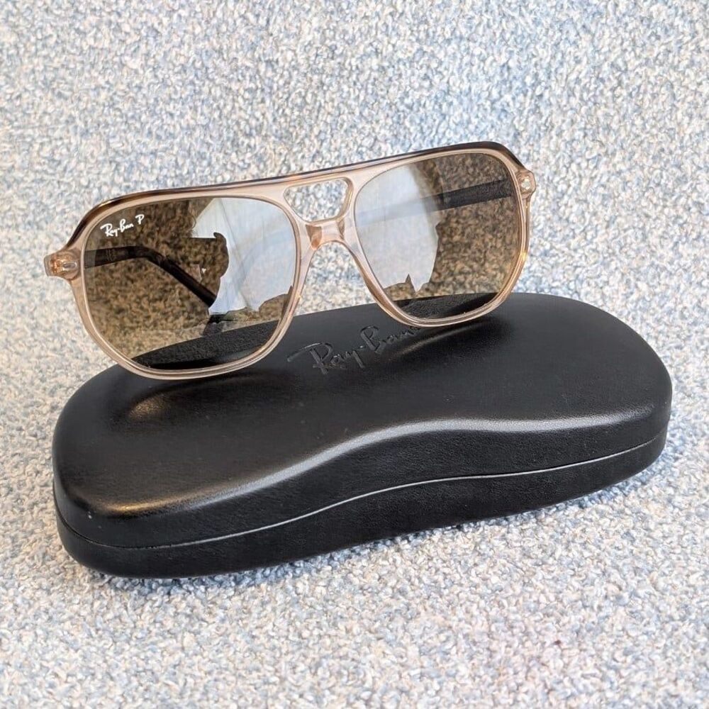 Ray-Ban RB2205 Bill One 1292/M2 Polished Havana Brown Polarized Sunglasses
